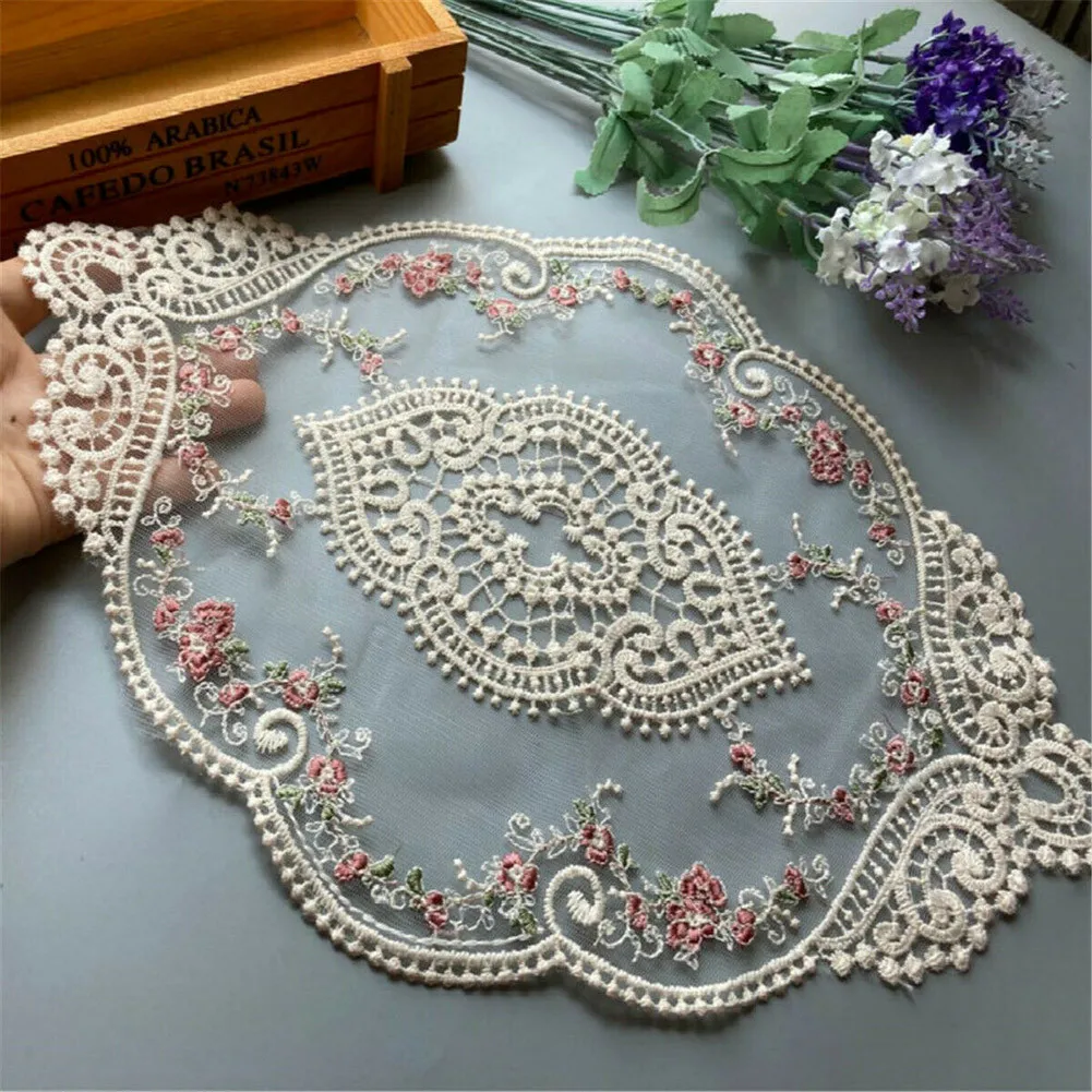 Table Map Dressing Table Tablecloth For Table Rose Embroidered Tablecloth Lace Round Tablecloth Table Runner