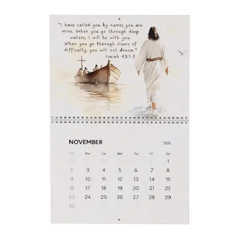 Bible Verse Calendar Christian Decorative Wall Calendar 2025 Monthly Calendar Planner Calendar Wall Decorations Inspirational