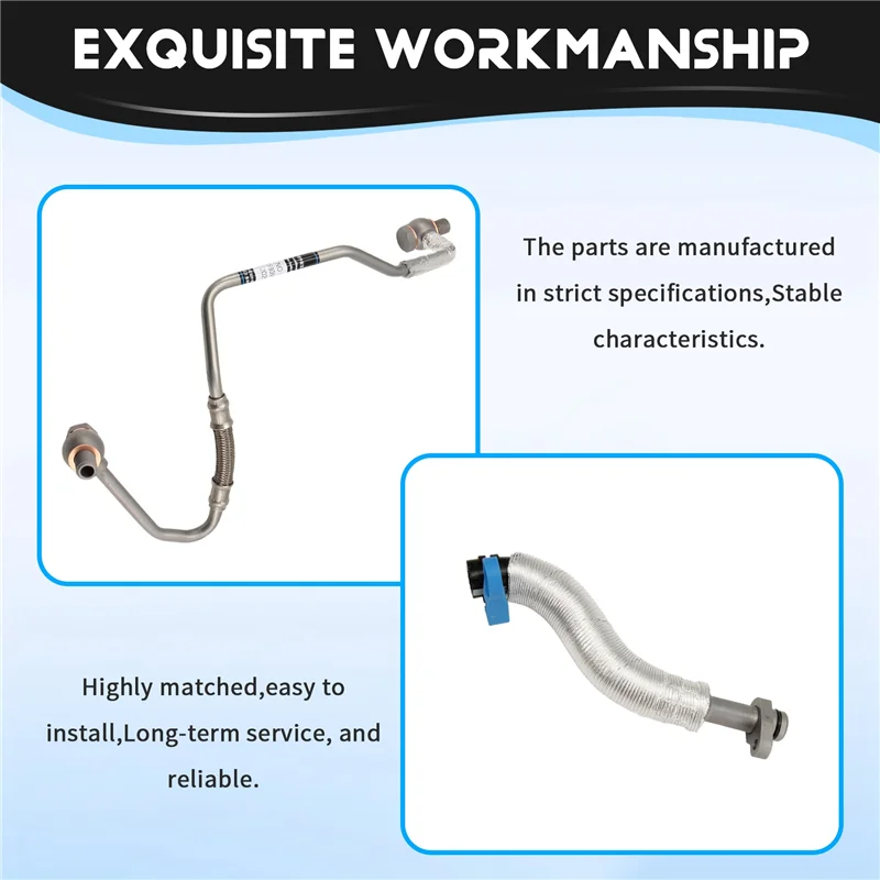 Return Oil Pipe Joint Turbocharger Lubricating Pipe 037979 037956 For 308 408 RCZ 3008 508 Citroen C4 C5 DS