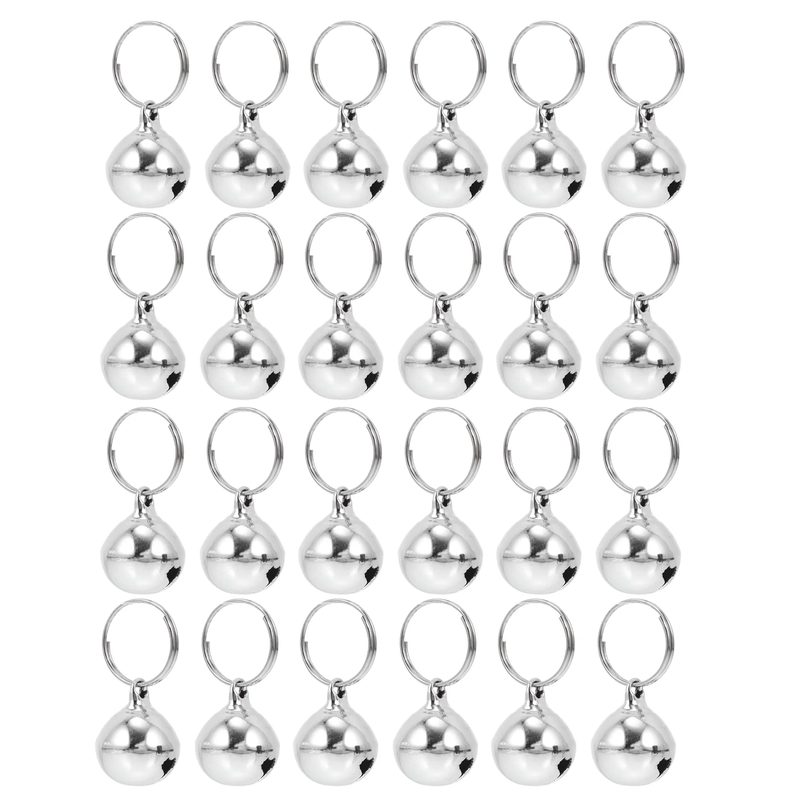 24 Pcs Pet Bell Accessories Replaceable Bells Dog Supply Decorative Pendant Collar Metal Cat