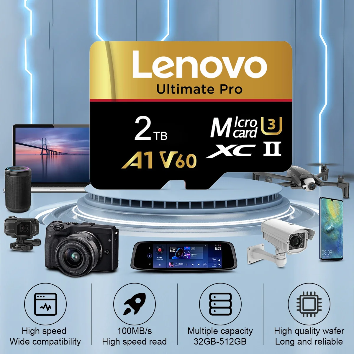 بطاقة ذاكرة لينوفو الأصلية SD 2 تيرا بايت 1 تيرا بايت بطاقة مايكرو SD صغيرة 512 جيجا بايت 256 جيجا بايت مايكرو تارجيتا بطاقات SD 128 جيجا بايت لنينتندو سويتش كارت SD #6