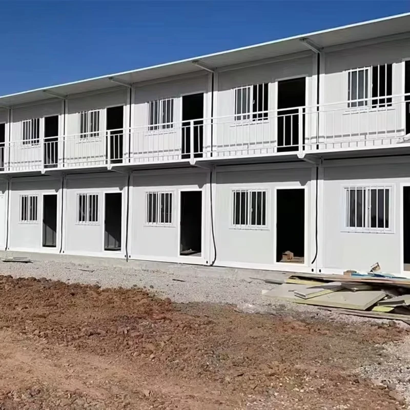 Low Price Prefabricated Luxury Office 20ft Prefab Glass Shipping Structure Flat Pack House Modular Container House Homes