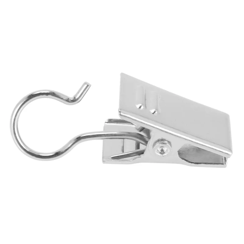 

ABUF-500 PCS Stainless Steel Curtain Clips With Hook For Curtain Photos Home Decoration Outdoor Party Wire Holder