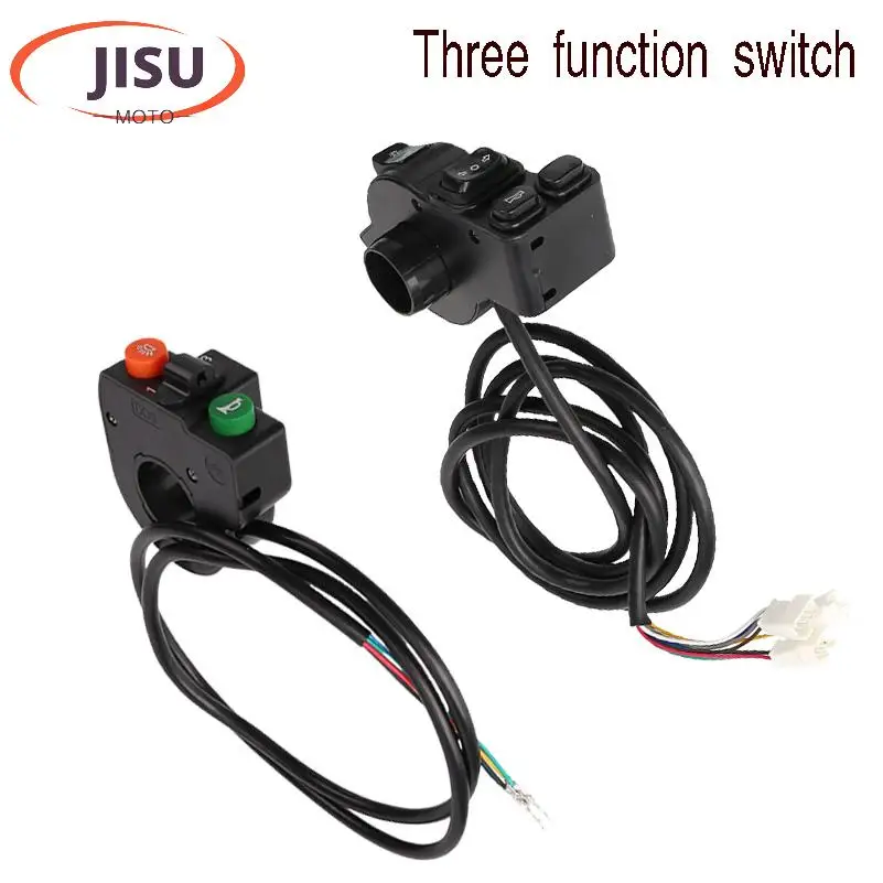 

Three in one combination switch, headlight horn turn, three gear switch suitable for simple scooter and bicycle accessories