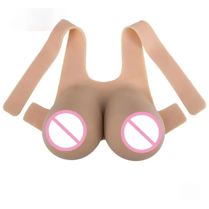 Realistic Dressing 13XL Big Areola Bra K Cup Strap Drag Queen Big Breast Bra Enhancer