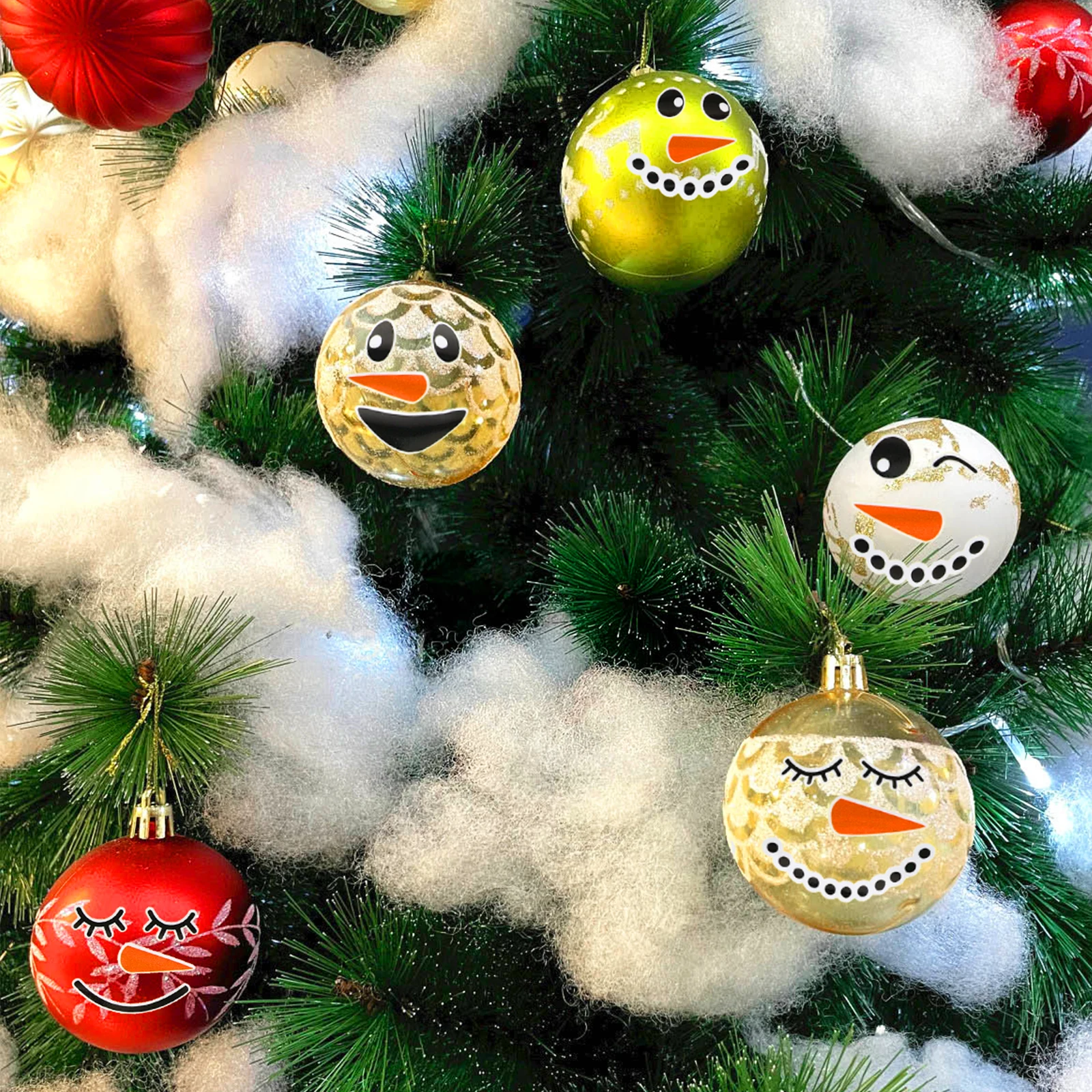 

Snowman Stickers Kit Outdoor Christmas Decorations Decal Indoor Window Magnetic Craft Applique