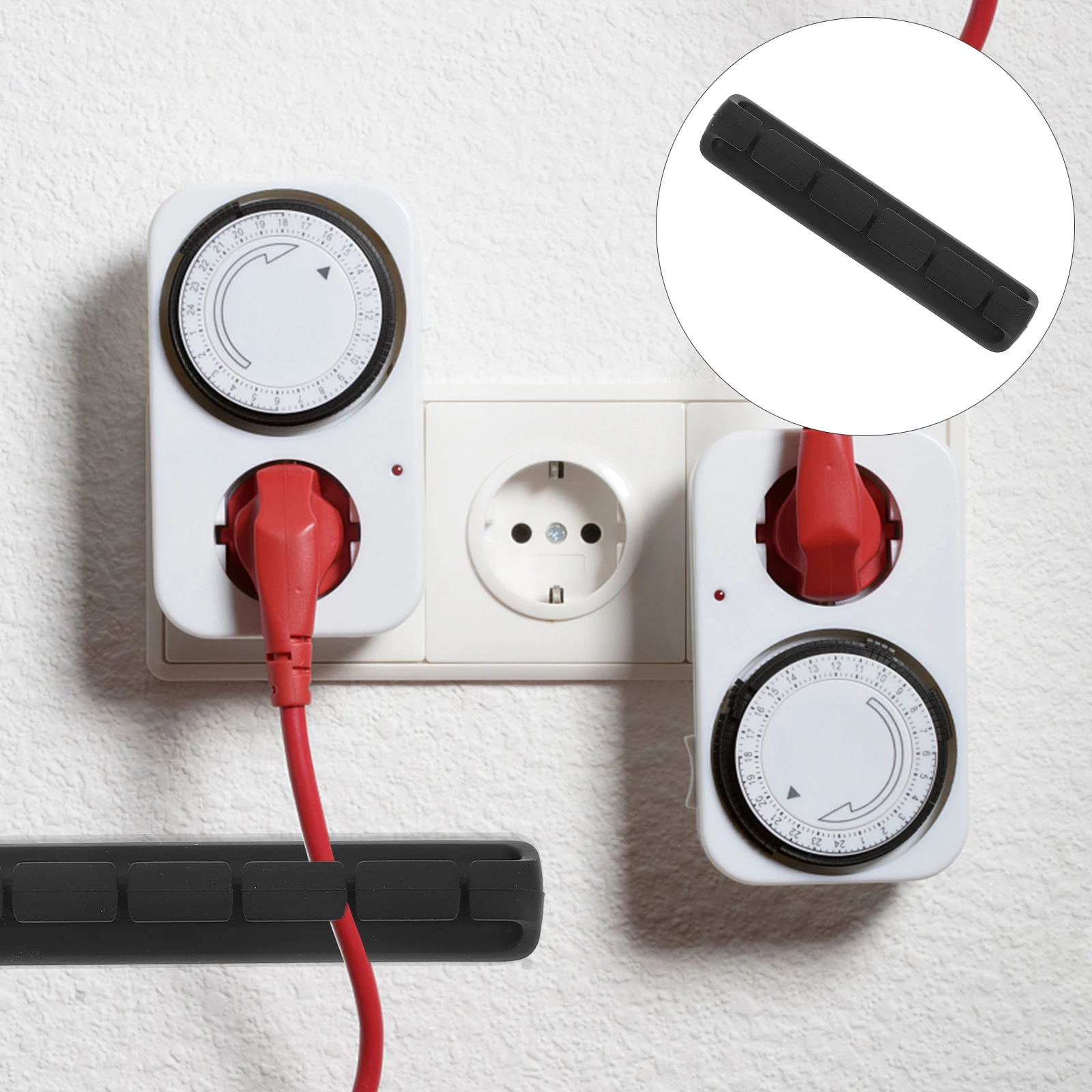 

3 Pcs Charge Power Cord Storage Cable Clamp Office Organizer Silica Gel Management Fixing Clips Self-adhesive Holder