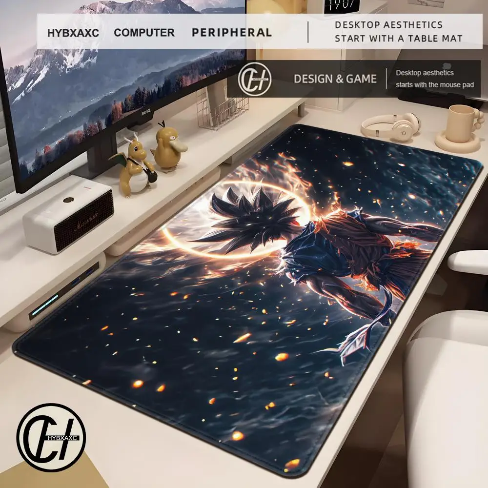 

Goku Anime Desk Accessories Gaming Mouse Pad Kawaii Computer Table Gamer Cabinet Mousepad Pc Mats Mat Keyboard Mause Carpet Mice