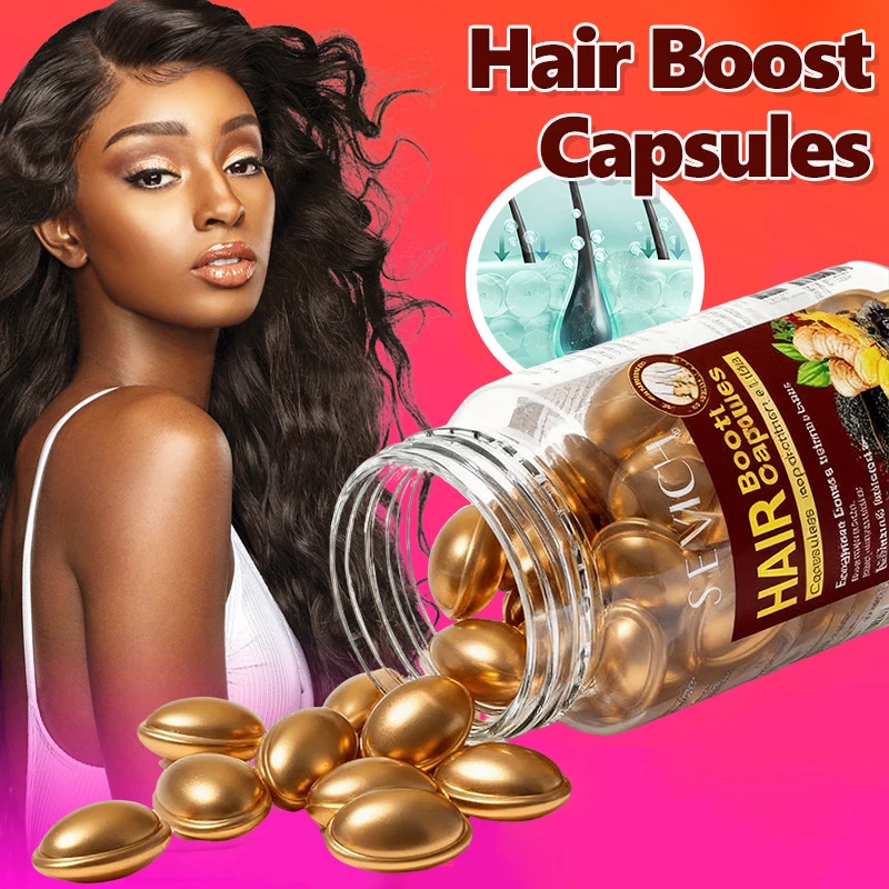 Hair Care Vitamin Capsules Beard Growth Serum Spray Fast Styling Hair Growing Essential Oil Thicker Repair Damaged Hair Care Oil