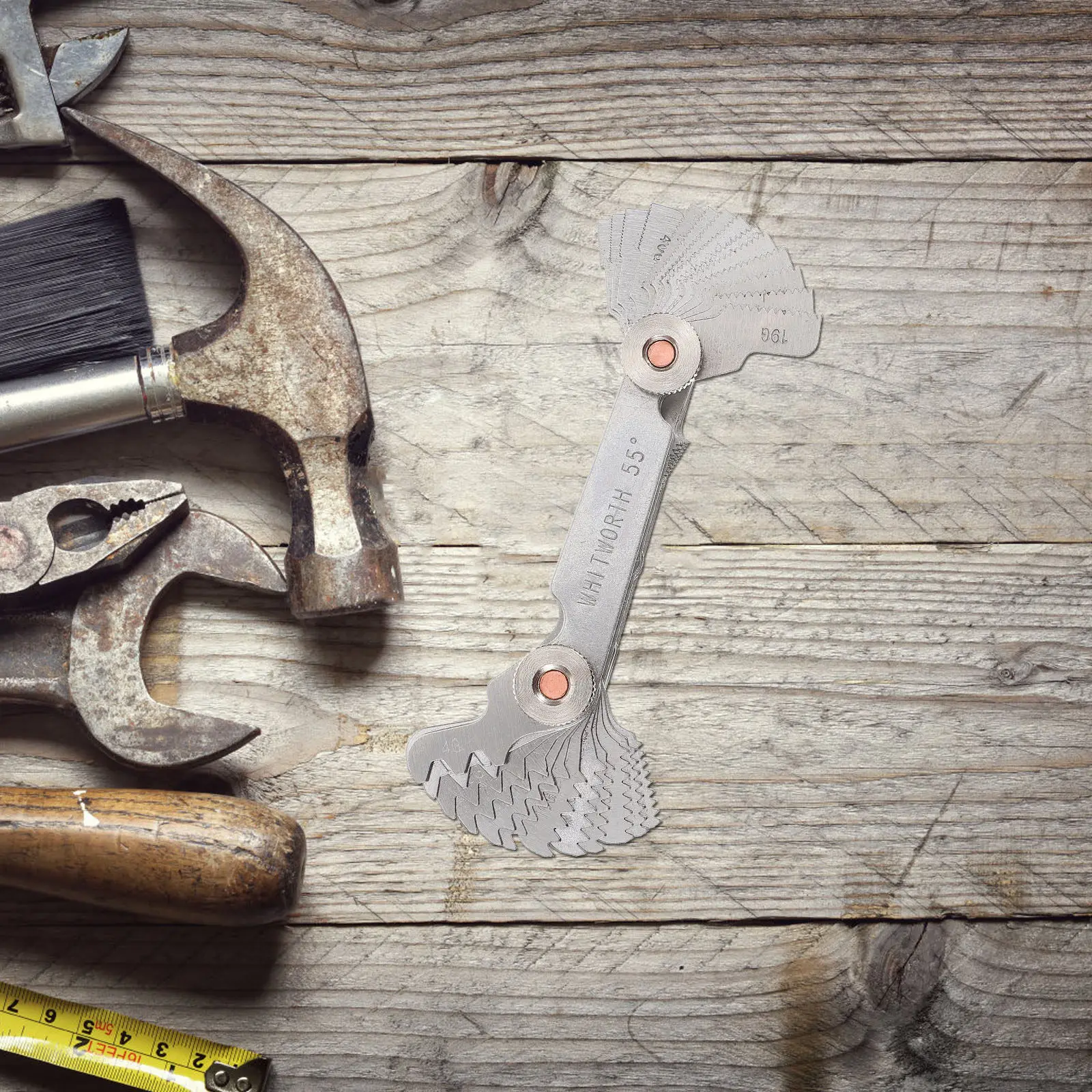 

Измерители шага резьбы: высокоточное исполнение, четкая маркировка, компактный размер, удобно носить с собой и хранить.