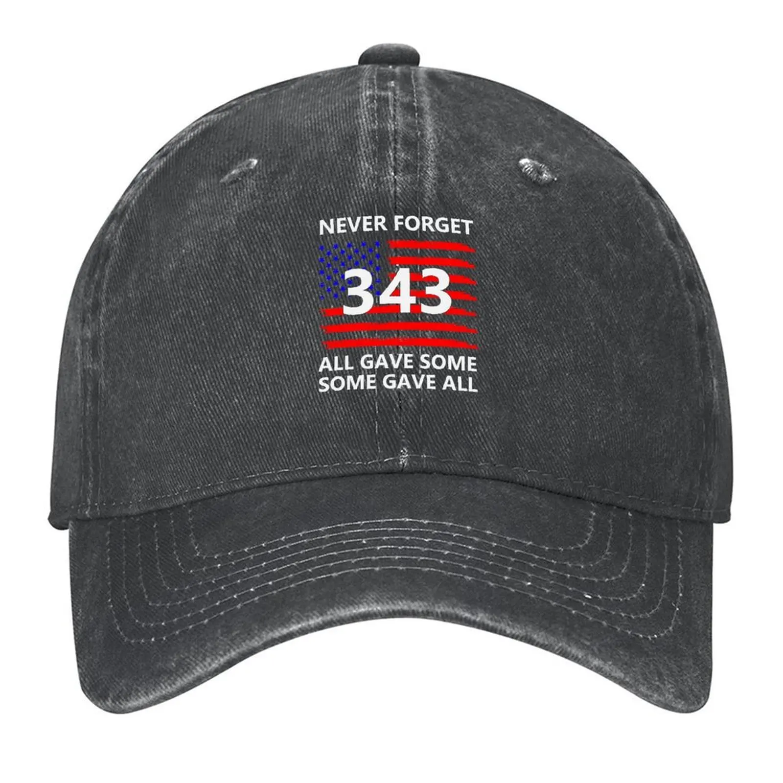 

Never Forget 9 11 20th Anniversary 343 All Gave Some Some Gave All Baseball Cap Trucker Cap beach hat Women Men's