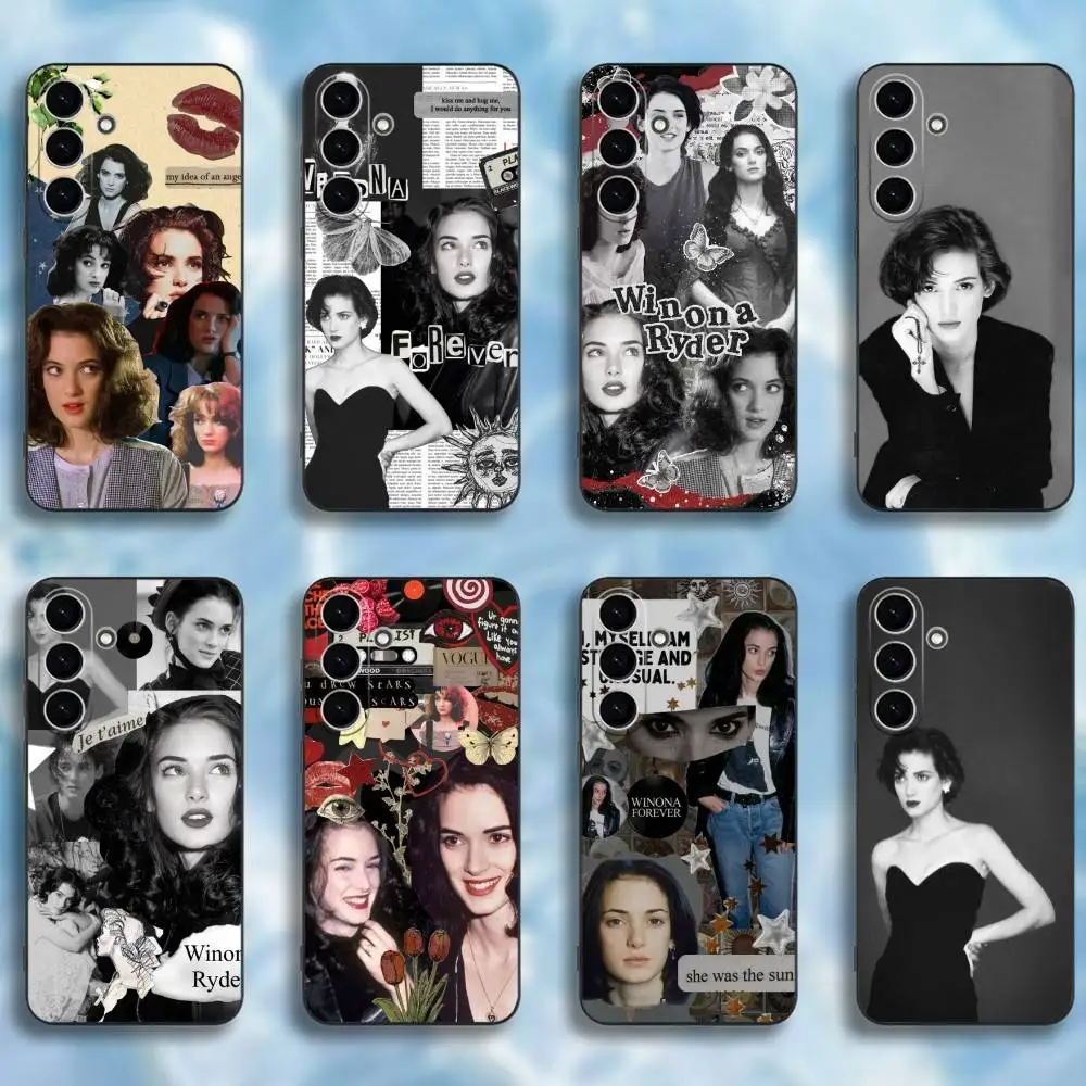 

W-Winona actor R-Ryder Phone Case For Samsung Galaxy A73,A72,A71,A70,A53,A52,A51,Soft Silicone Black Cover