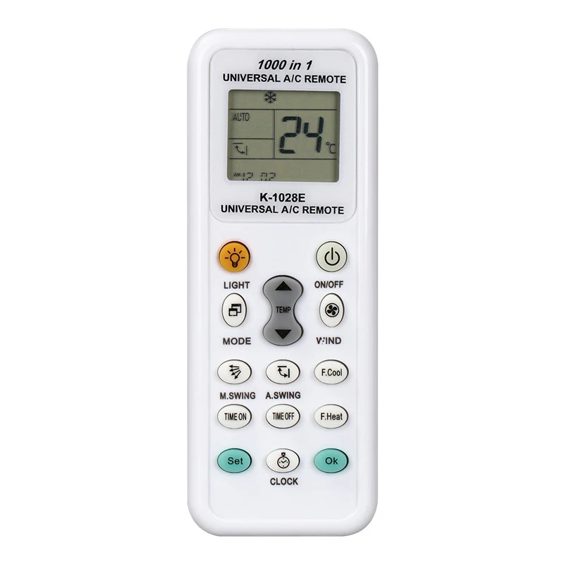 Universal K-1028E Low Power Consumption 1000 In 1 Air Condition Remote LCD A/C Remote Control Controller