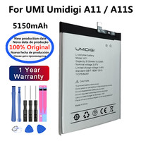 New 100% Original Battery For UMI Umidigi A11 / A11S 5150mAh Bateria Replacement Battery Fast Shipping + Tracking Number