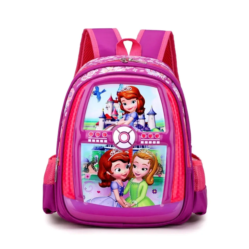 Cartoon Sofia School Backpack, Sacs à dos pour enfants, Articles de cheminée polyvalents, observateur, Imperméable, Haute capacité, Cadeau étudiant, À la mode