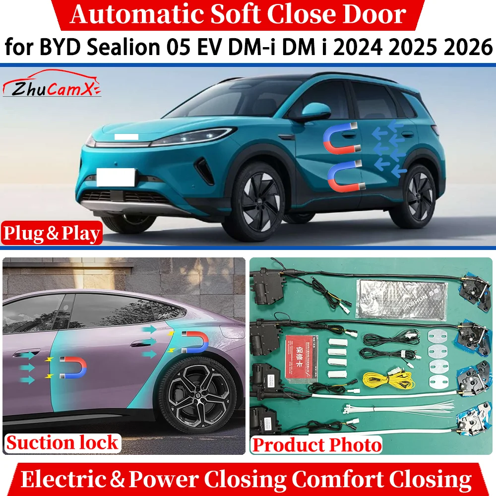 

for BYD Sealion 05 EV DM-i DM i 2024 2025 2026 Automatic Soft Close Door Electric Power Comfort Closing Suction lock System