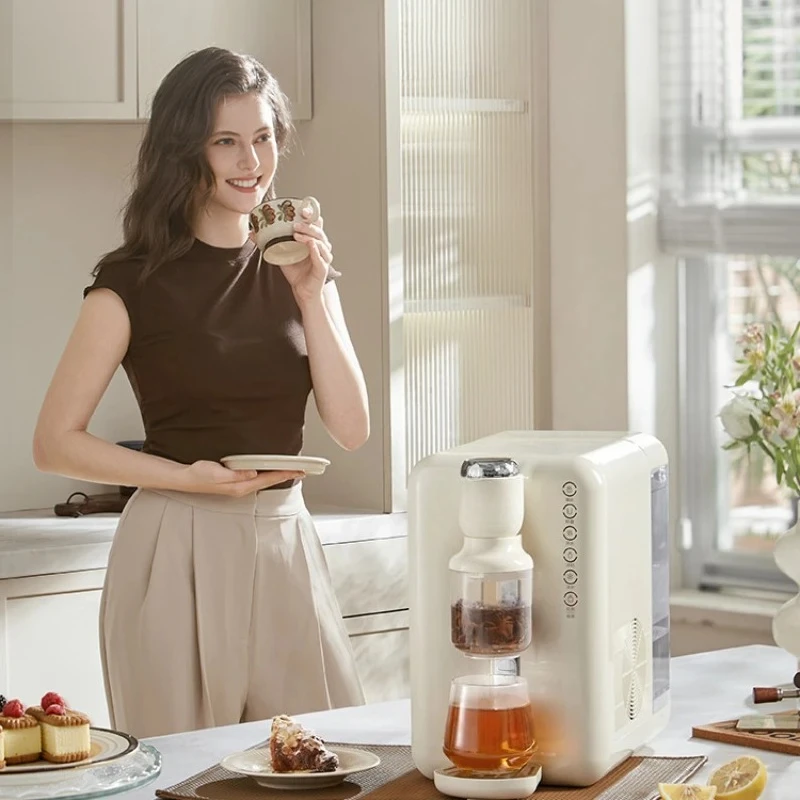 Countertop Instant Hot Cold Water Dispenser, Smart Strontium‑Rich Mineral Water Machine for Home Tea‑Making