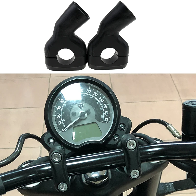 

Для Triumph Bobber T100 T120 скорость двойной модификация мотоцикла аксессуары со смещением руля стояк зажим удлинитель адаптер