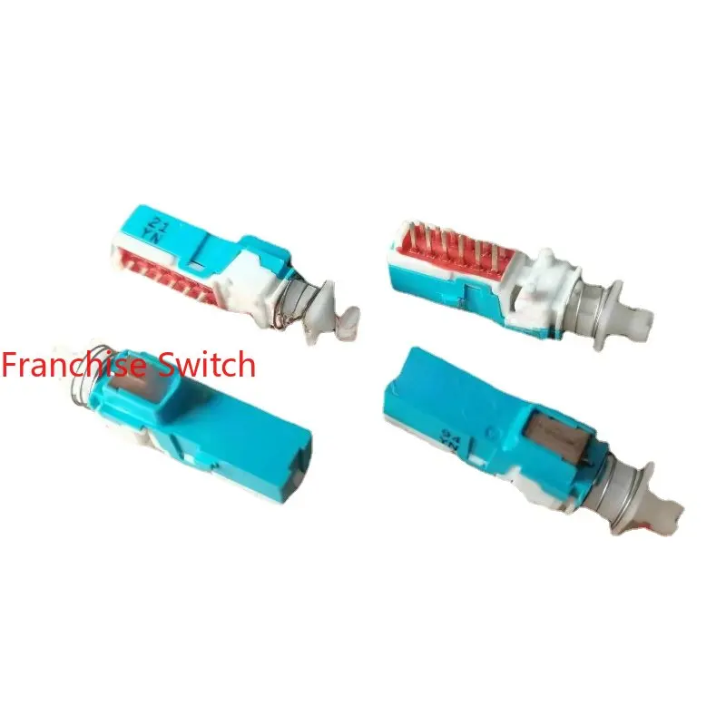 10PCS Amplifier Switch, Keyboard Type Button, Double Row, 12 Pin Self-locking Switch With Lock, Total Length 38MM