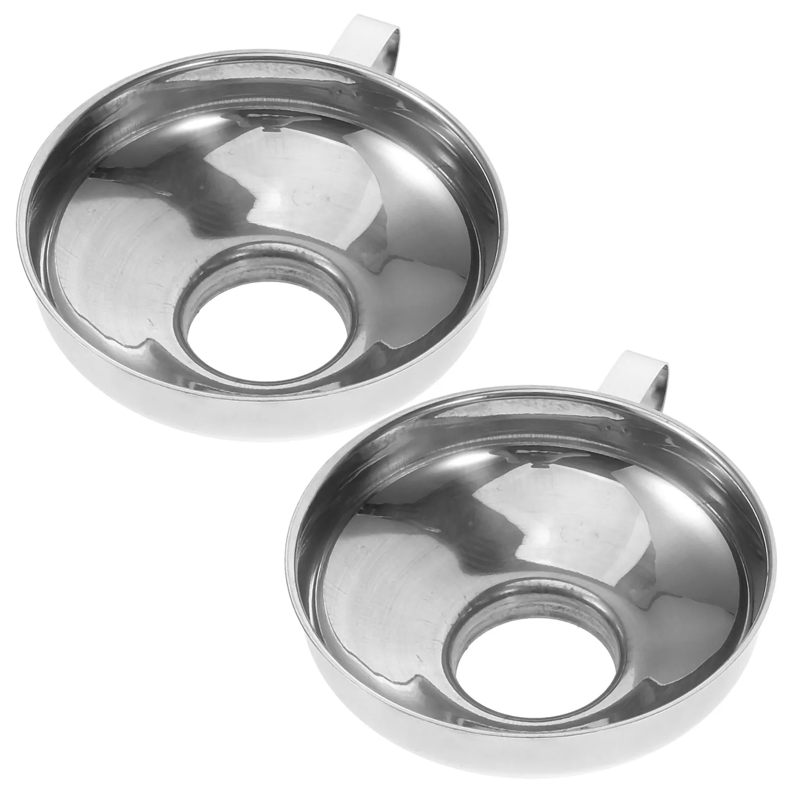 2 قطعة قمع واسع الفم من الفولاذ المقاوم للصدأ لمجوهرات الحرق ملء رماد جرة تذكار قمع معدني صغير قمع صغير