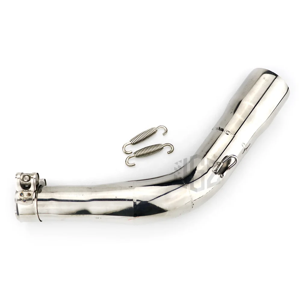 Motorcycle Stainless Steel Exhaust Pipe Middle Muffler Escape Slip-on Link Pipe For VESPA GTS 250 300 Accessories