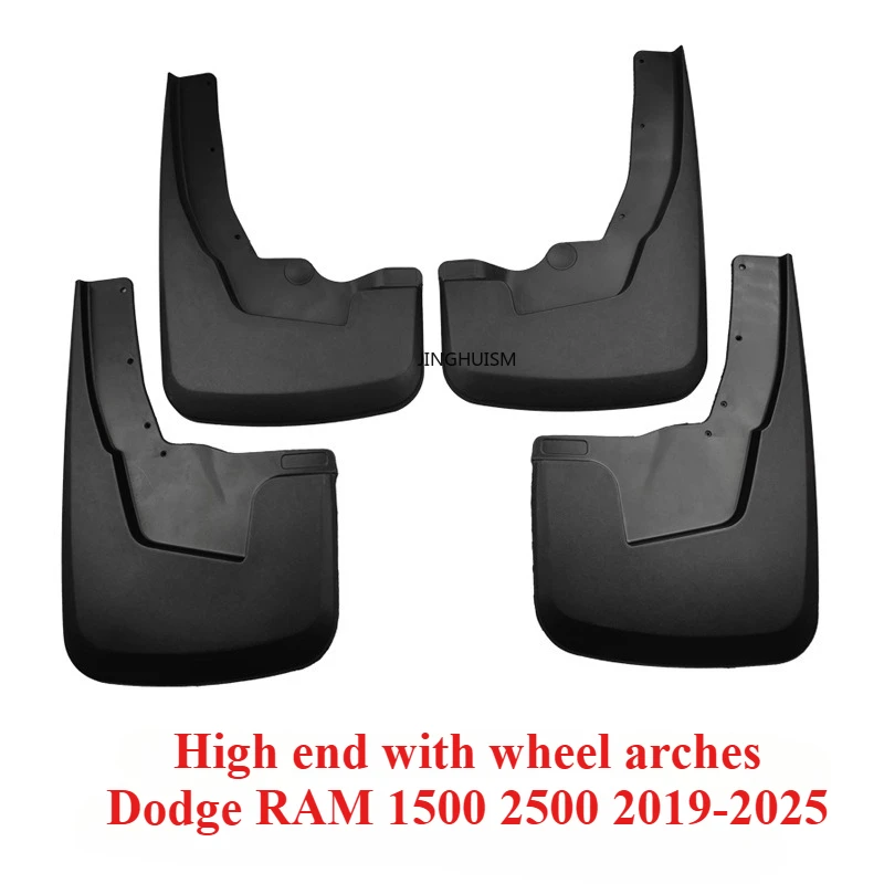 Chlapacze Akcesoria Samochodowe Osłony Przeciwbłotne Modyfikacja Zewnętrzna Samochodu Ochraniacze Przed Błotem i Zabrudzeniami Do Dodge RAM 1500 2500 2019-2025 — 2
