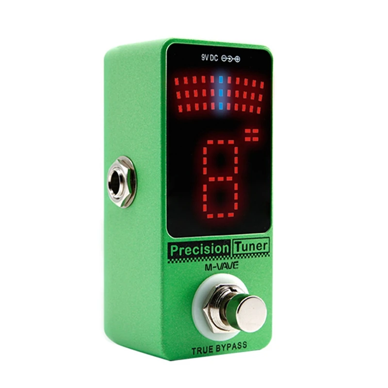 M-VAVE Precision Guitar Tuner Pedal With LED Display Guitar Tuner True Bypass For Chromatic Guitar Bass Guitar Parts