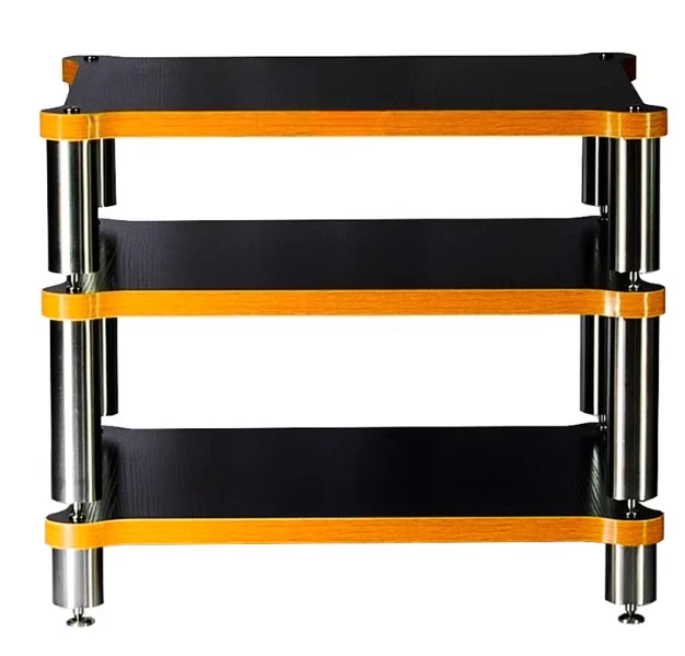 Solid Wood HiFi Audio Rack Shock Absorbing Shelf for Amplifier Speaker Projector HIFI Audio Equipment Stand