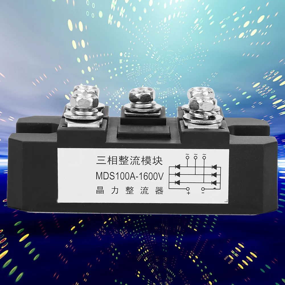 1PC Bridge Three-phase Rectifier Module MDS-100A 1600V 5 Terminals 3-Phase Full Wave Diode Module Electrical Equipment