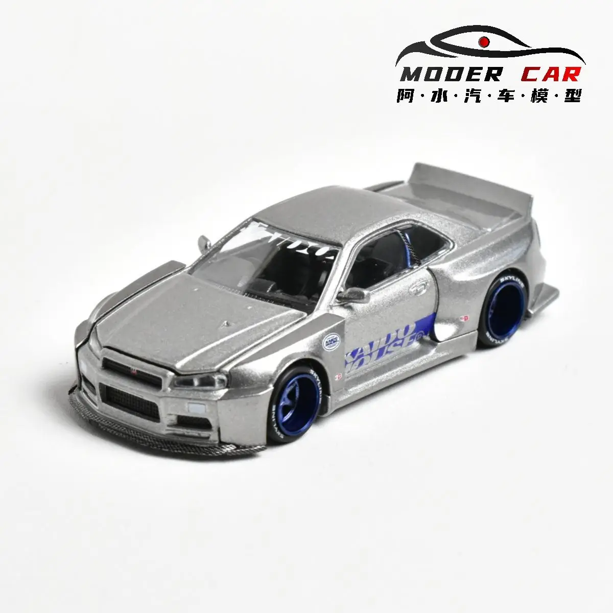 Kaido House + MINIGT 143 Skyline GTR R34 SHINJUKU V1 Diecast Model Car