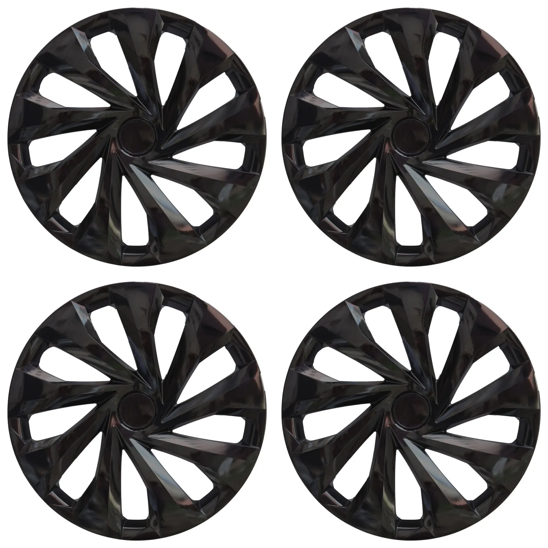 4 PCS 14 inch 15 inch Logo Option Car Wheel Covers Black Unbreakable Hub Cover Spares Parts Turkey Production Wheel Cover