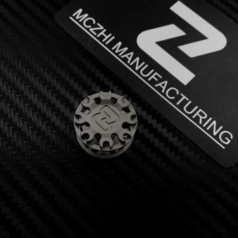 MCZHI EDC ゴーストクローチタン中空 R188 ベアリングキャップジャイロフィジェットスピナーロックフィジェットおもちゃ大人用おもちゃアクセサリー