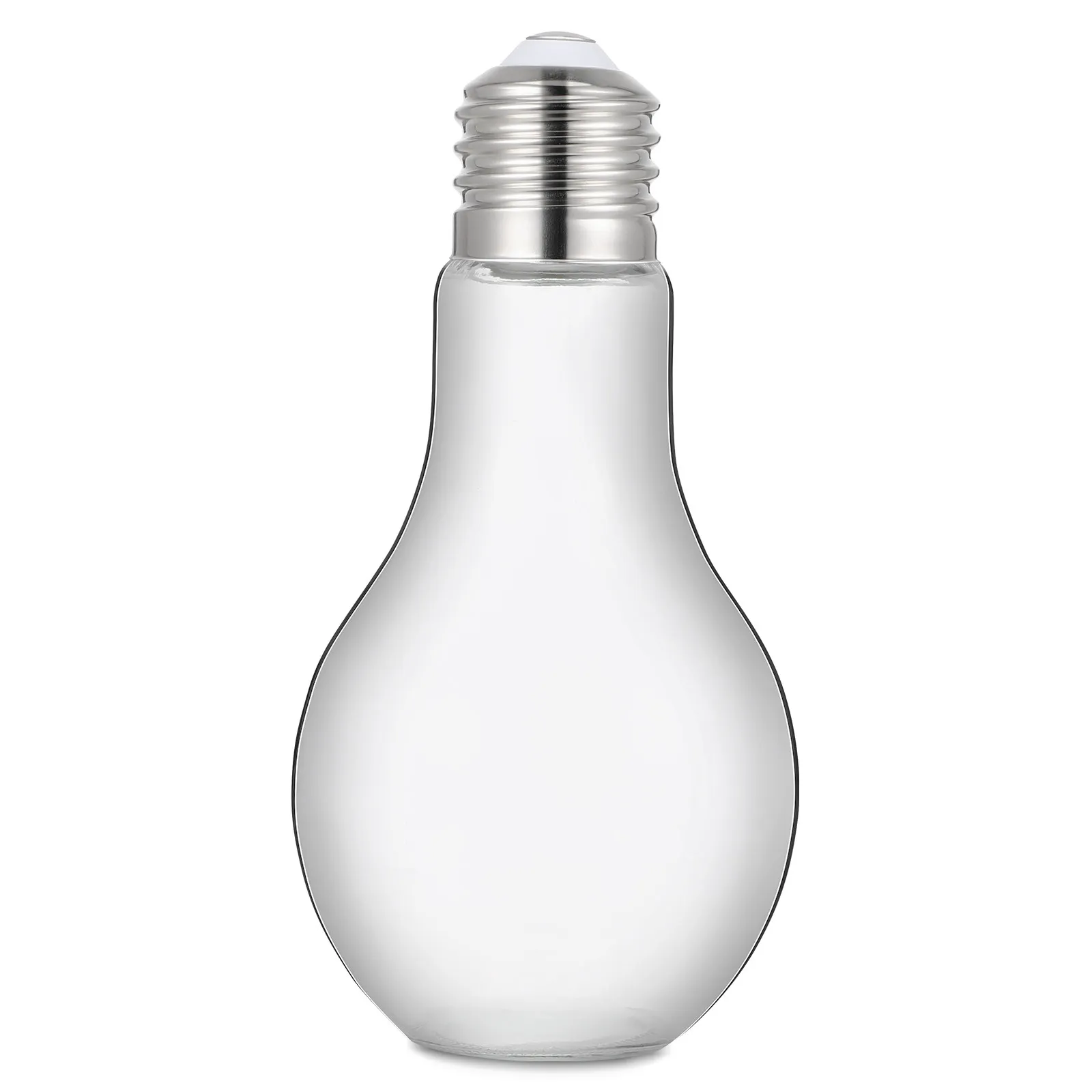 400ml Clear Glass Light Bulb Bottle Novelty Drinking Cup for Juice Parties Home Bar and Entertaining
