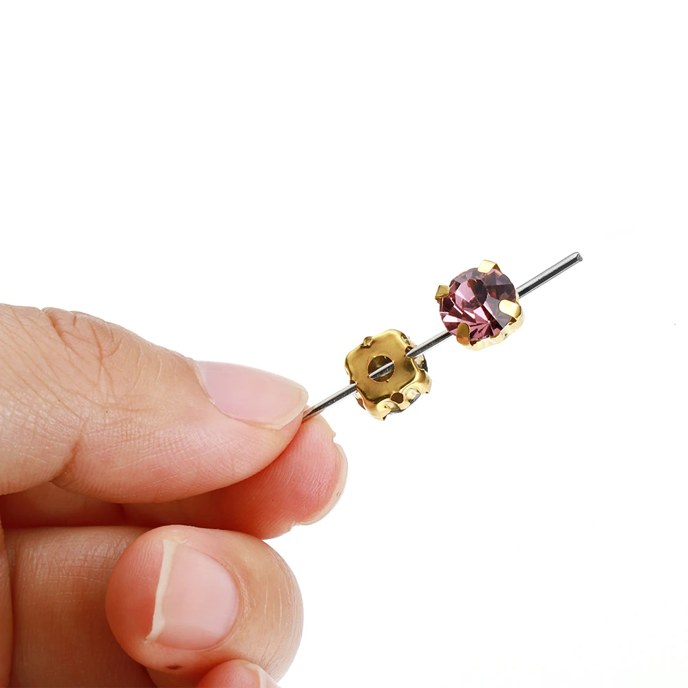 50pcs 6mm Rhinestone Crystal Glass Beads Cabochons Bead for DIY Jewelry Making Bowknots Needlework Sewing Wholesale image 6
