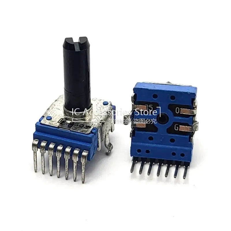 3PCS RK14 Vertical Dual 7Pin B50K B503 Shaft Length 18MM Electronic Piano Volume Adjustment Rotary Potentiometer