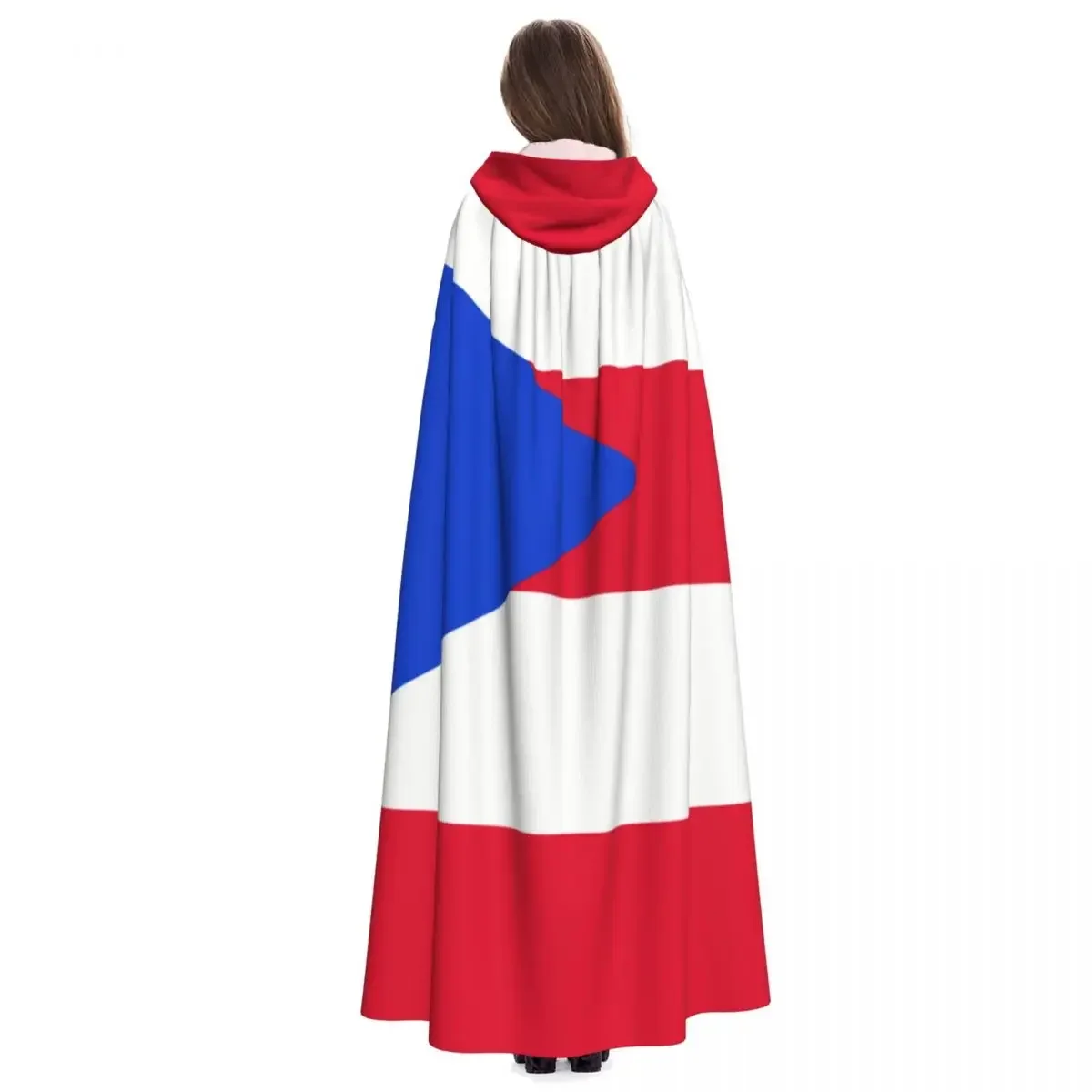 Capa com capuz unissex capa com capuz capa de bandeira de Porto Rico capa de bruxa vampiro fantasia cosplay