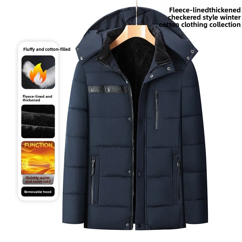 2026 Winter 3D Cross-border Men's Thickened Casual Warm Jacket Cotton Clothing