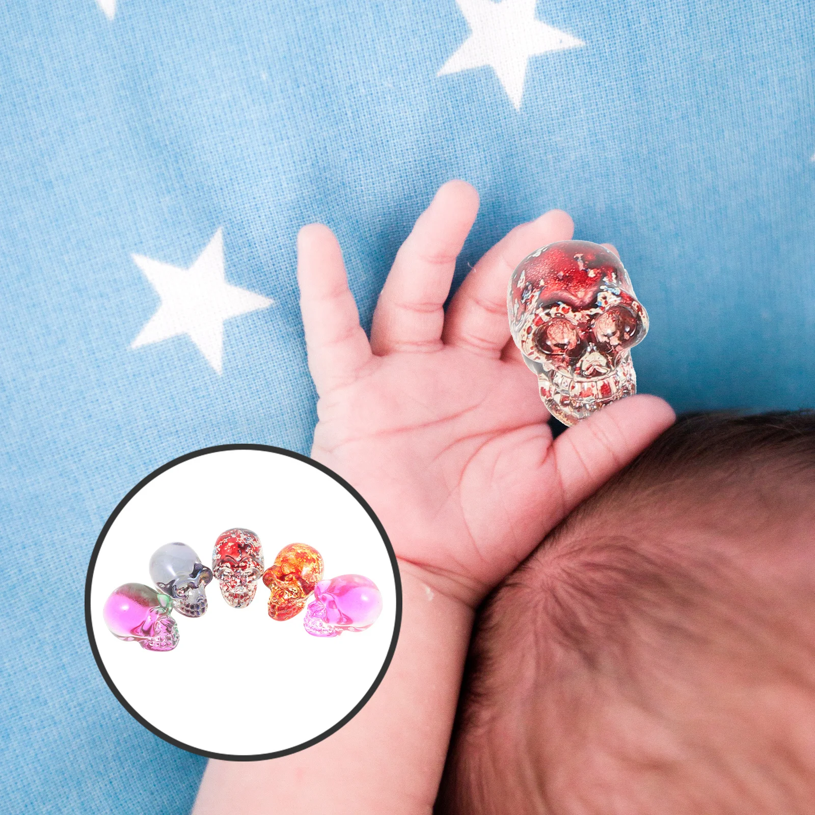 

9Pcs Exquisite Crystal Shape Adornment Sturdy Wear Resistant Material Home Desk Office Decorative Item