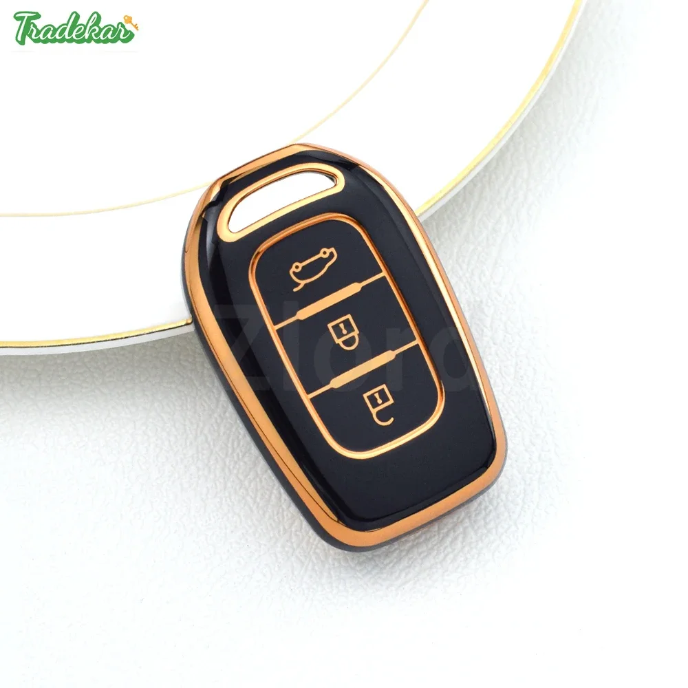 Juste de protection pour porte-clés de voiture en TPU, 2/3 boutons, Renault Kwid, Symdangers de la circulation pour Dacia Sandero, Logan Duster, accessoires de voiture