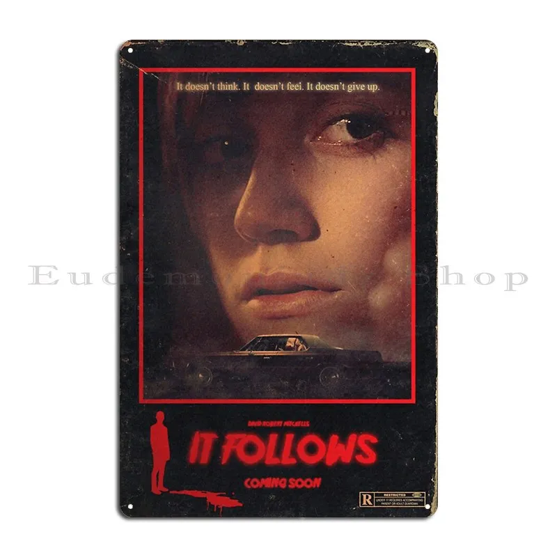 It Follows Metal Plaque Poster Printing Club Cinema Cave Create Tin Sign Poster