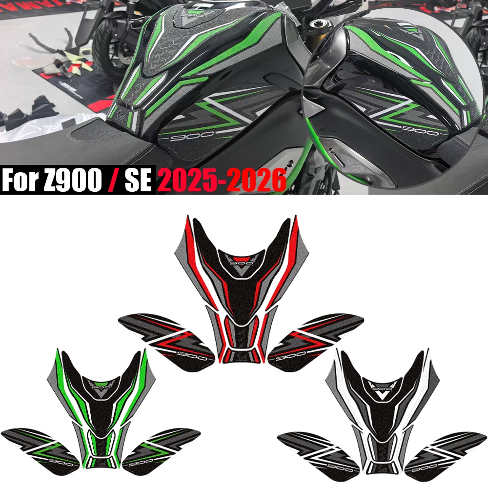 For Kawasaki Z900 Z 900 SE Z900SE 2025-2026 Motorcycle Anti-Slip Tank Pad Protector Kit Fairing Fender Stickers Decals