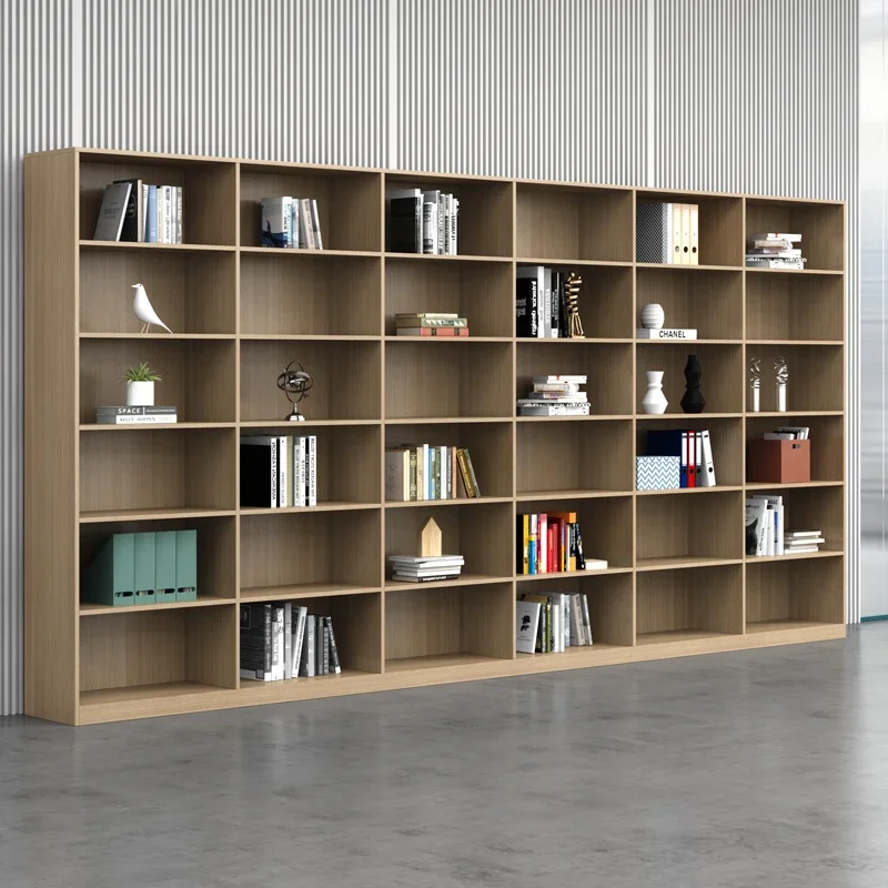 

Современный роскошный деревянный шкаф-витрина с решетчатыми секциями, напольный офисный книжный шкаф-органайзер с выдвижными ящиками для хранения