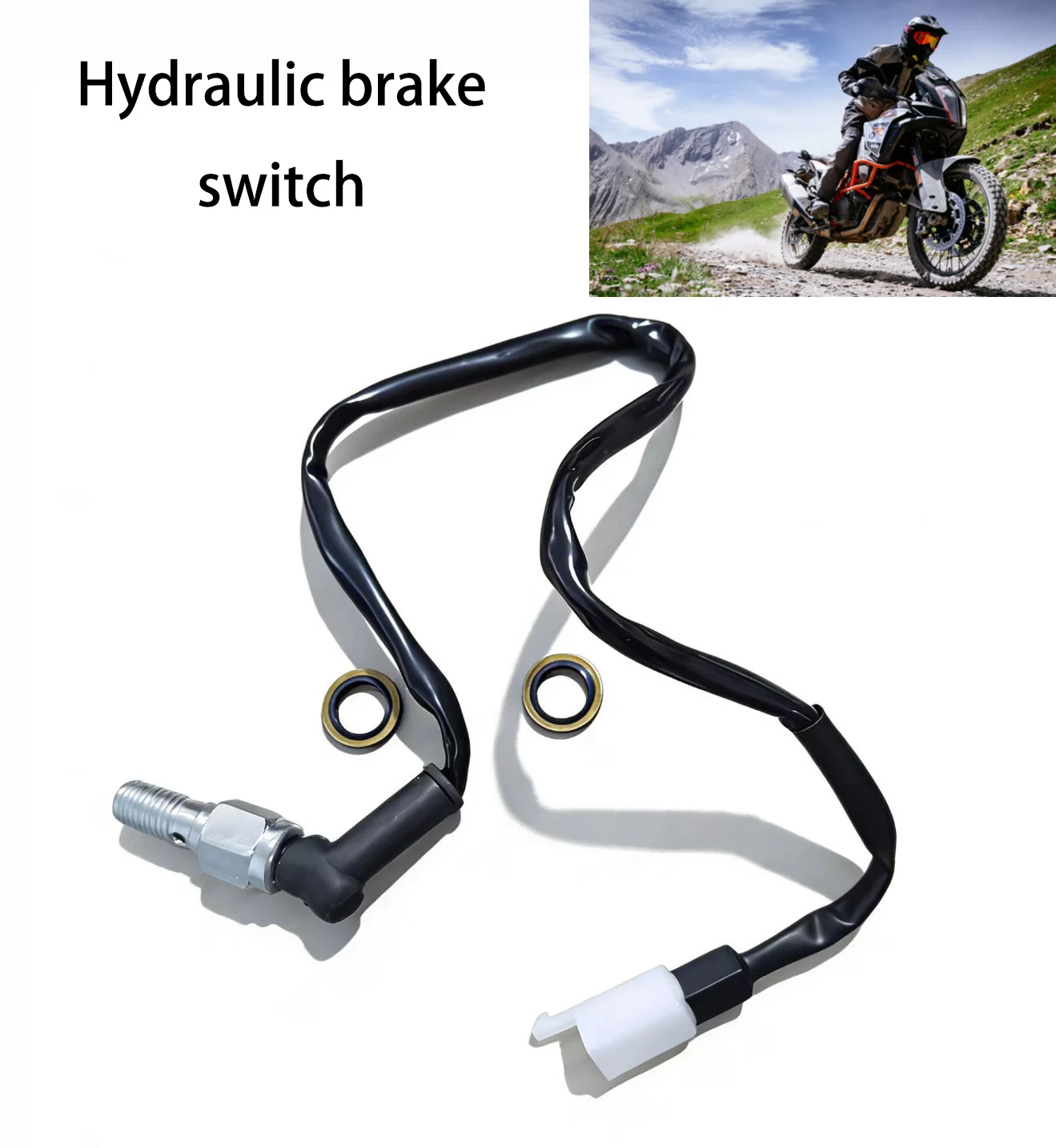 M10*1Mm Rear Brake Switch, Rear Brake Light Switch Suitable for 790 890 390Duke 390 Adventure