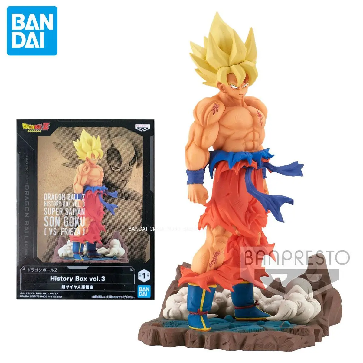 Genuine Official Original Bandai Banpresto Dragon Ball History Box Goku Figure Anime One Piece Model Genuine Boxed Toy