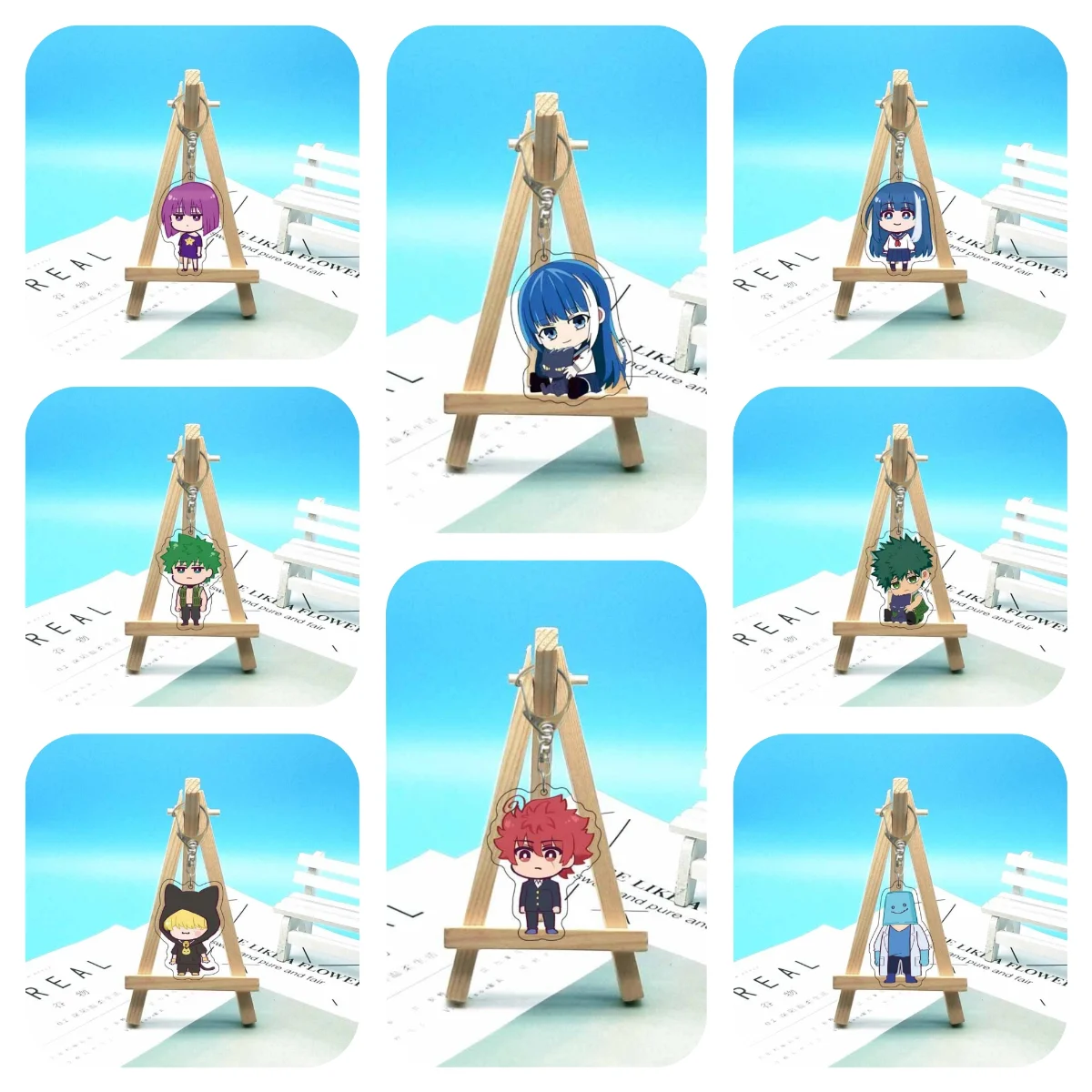 Anime Mission:Yozakura familia Asono Taiyou Yozakura Mutsumi disfraz de Cosplay llaveros acrílicos llavero Prop regalo de Navidad