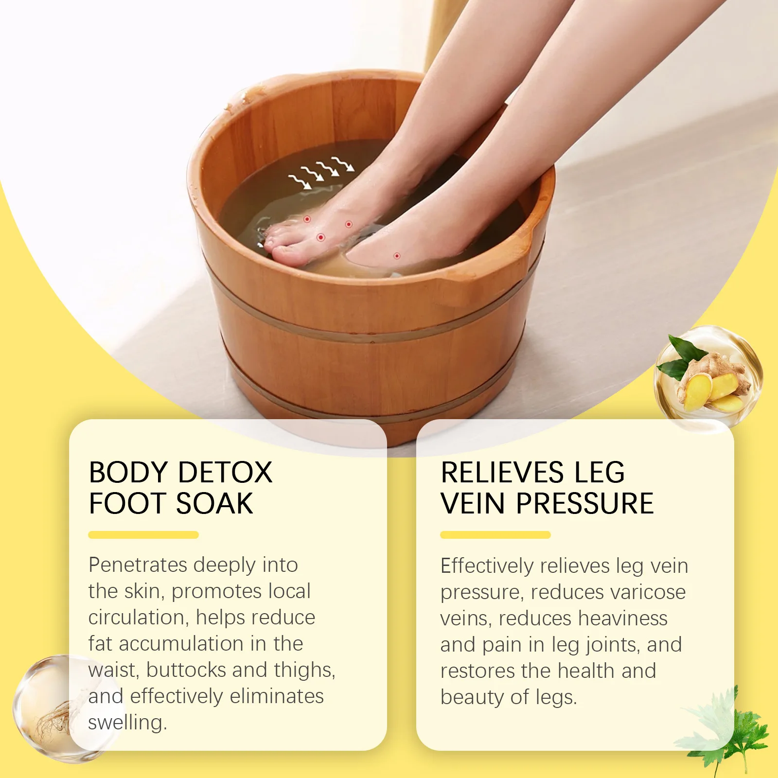 Body Detox Foot Soak Beads Remove Body Toxins Relieve Fatigue Stress Promote Blood Circulation Improve Insomnia Relax Feet Bath