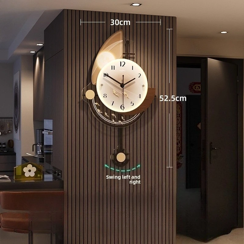 

Luxury Living Room Decoration Clock Wall Clock Modern Wall Mounted Digital Clock Large Abstract Hanging Painting Wall Watch