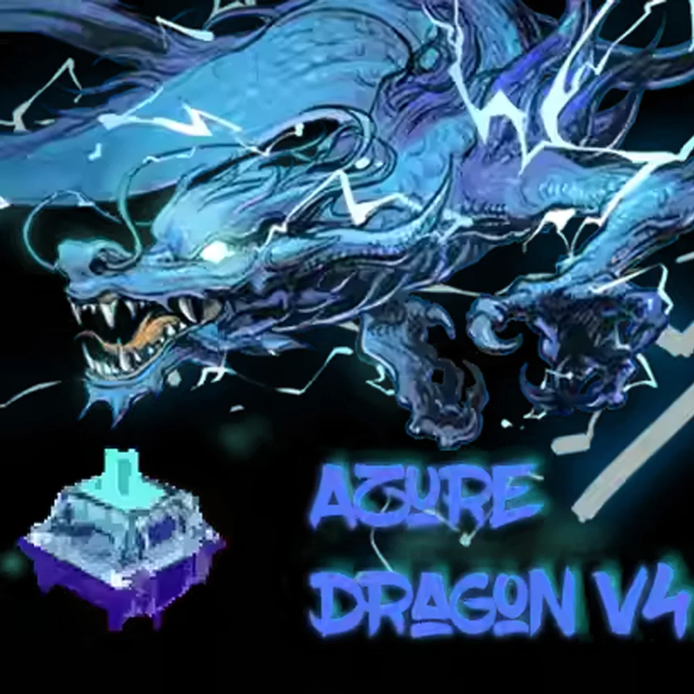 

Gateron Azure Dragon V4 Switch Advanced Tactile Custom MX Switch 5 Pins Hot Swap Pre lubrd Mechanical Keyboard Switch Pom