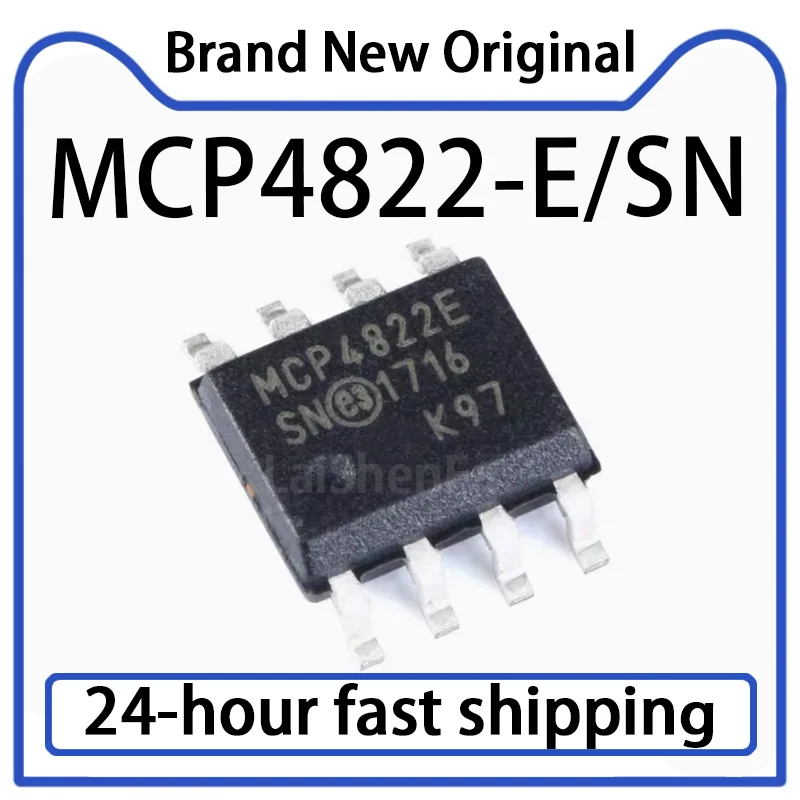 5PCS MCP4822-E/SN SMT SOIC-8 Analog-to-digital Converter/chip Original in Stock