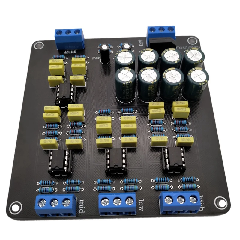 NE5532 Speaker Crossover Filter Dual-Channel 2.0 Stereo High/Mid/Bass 3-Way DIY Speaker Amplifier Divider